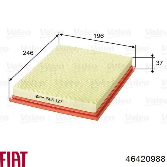 Comprar 46420988 Fiat/Alfa/Lancia Filtro de aire