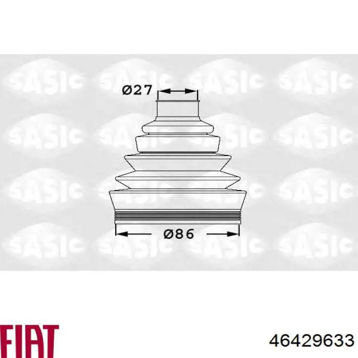 Comprar 46429633 Fiat/Alfa/Lancia Fuelle de palier delantero exterior