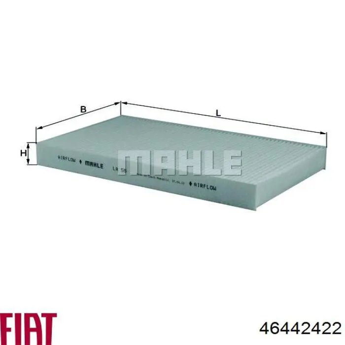 Comprar 46442422 Fiat/Alfa/Lancia Filtro de aire del habitáculo