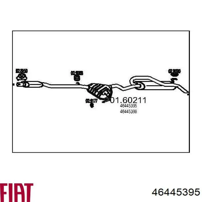 Silenciador trasero Fiat/Alfa/Lancia 46445395 precio, desde 121,05 EUR