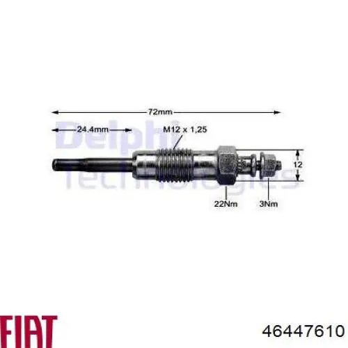 Bujías incandescentes Fiat/Alfa/Lancia 46447610 precio, desde 10,19 EUR