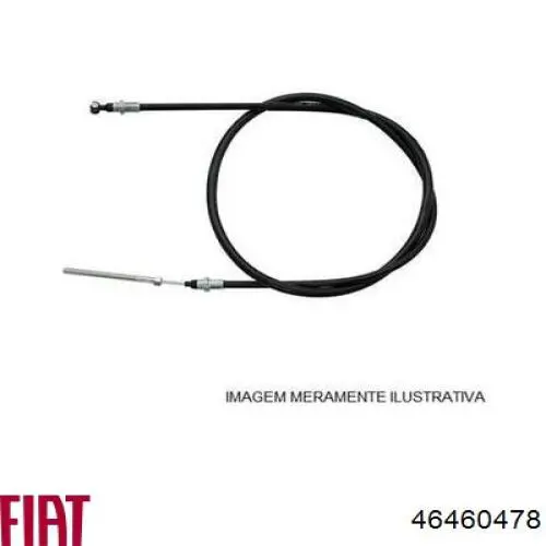46465949 Fiat/Alfa/Lancia cable de freno de mano trasero derecho