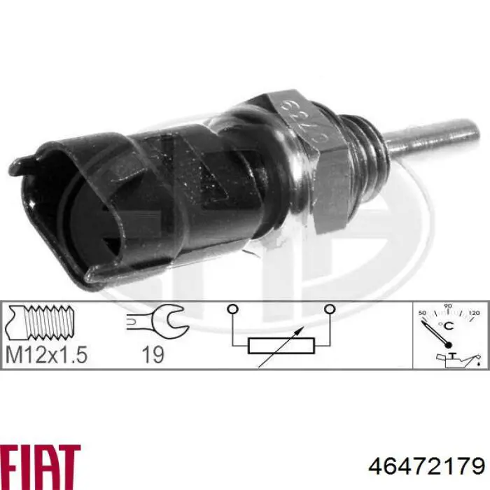 Sensor de temperatura del refrigerante Chevrolet Cruze J300