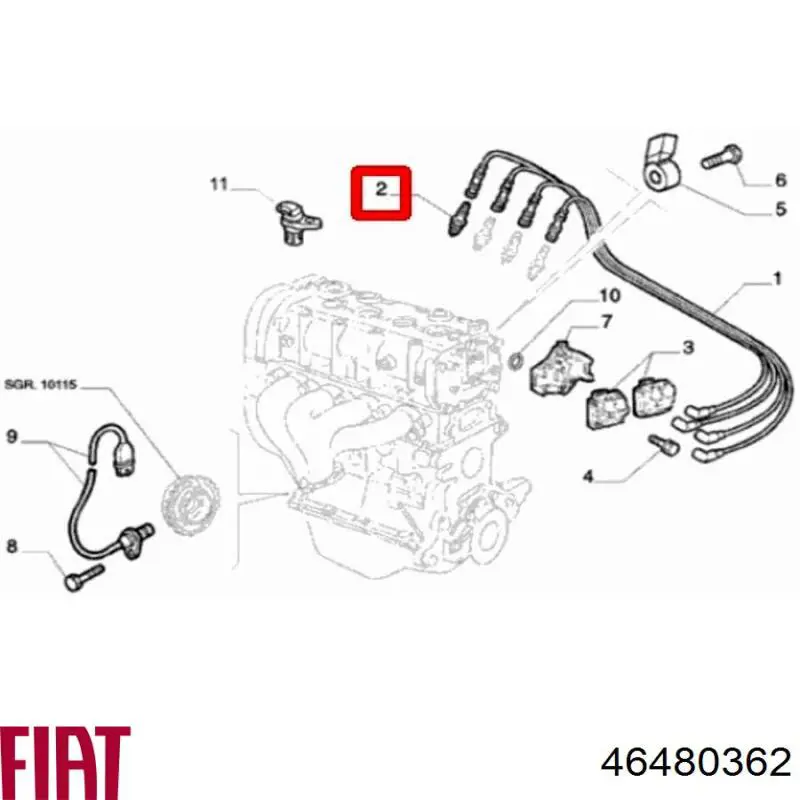 Comprar 46480362 Fiat/Alfa/Lancia Bujía de encendido