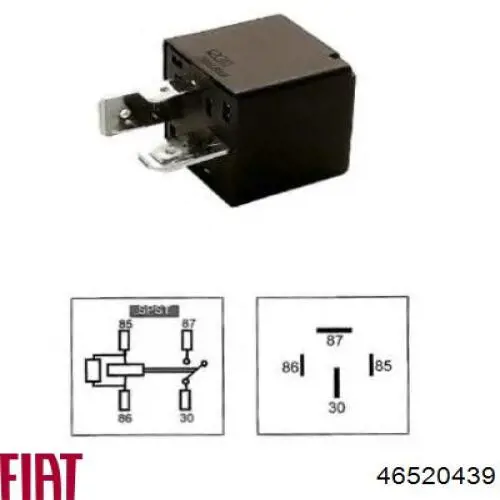 Relé de alta corriente Fiat/Alfa/Lancia 46520439 precio, desde 8,23 EUR