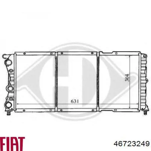 46723249 Fiat/Alfa/Lancia radiador