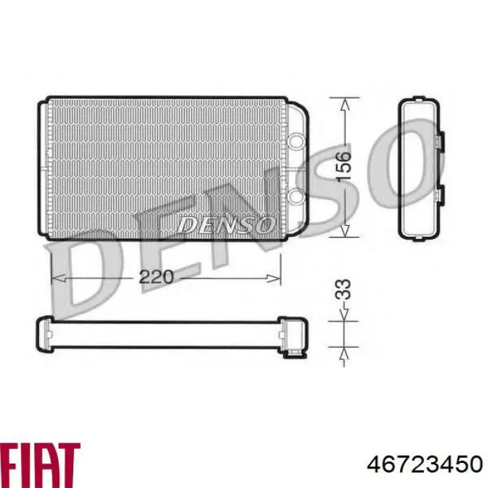 Radiador de calefacción Fiat/Alfa/Lancia 46723450 precio, desde 37,75 EUR