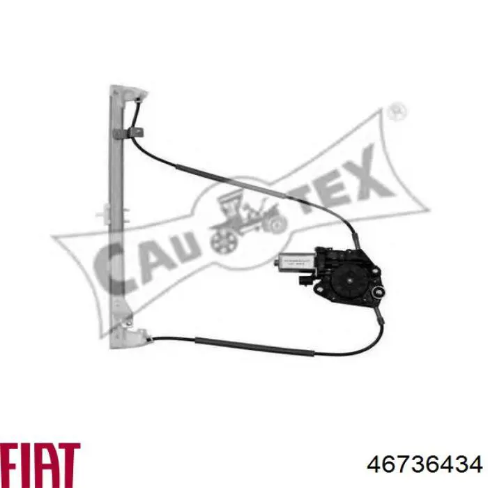 Mecanismo de elevalunas, puerta delantera derecha Fiat Punto 1 (176)