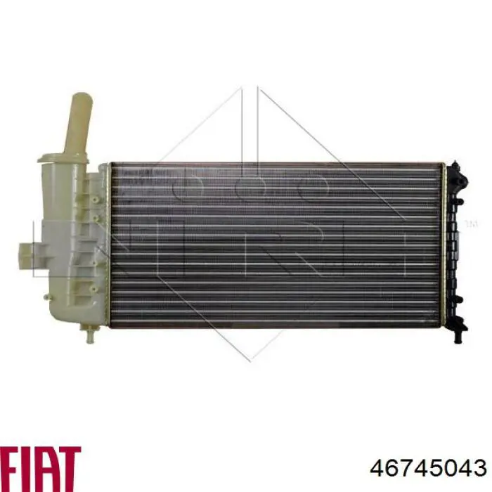 46745043 Fiat/Alfa/Lancia radiador refrigeración del motor