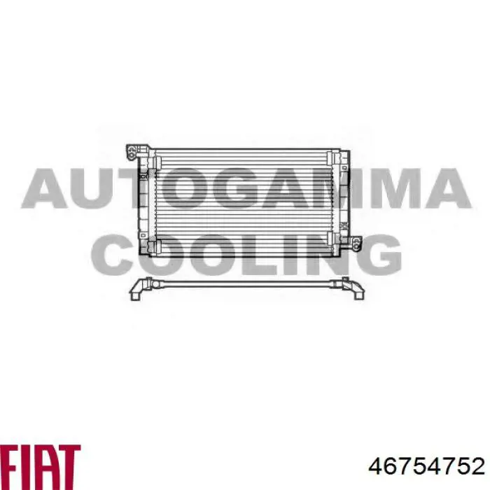 46754752 Fiat/Alfa/Lancia condensador aire acondicionado