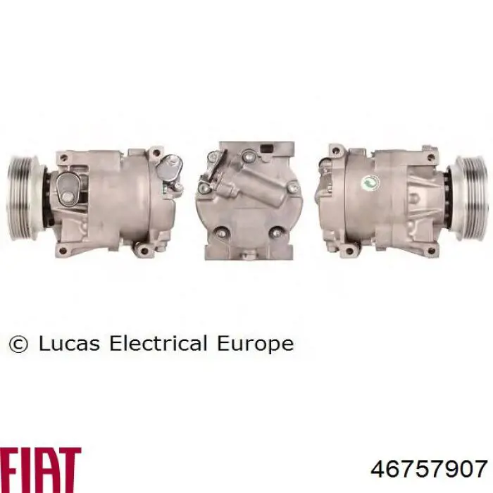 Compresor de aire acondicionado HFC134A Fiat/Alfa/Lancia