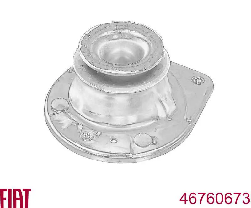 Comprar 46760673 Fiat/Alfa/Lancia Soporte del amortiguador delantero derecho