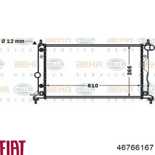 Comprar 46766167 Fiat/Alfa/Lancia Radiador de auto