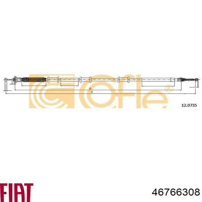 Cable de freno de mano trasero derecho/izquierdo SPJ 912047 precio, desde 22,88 EUR