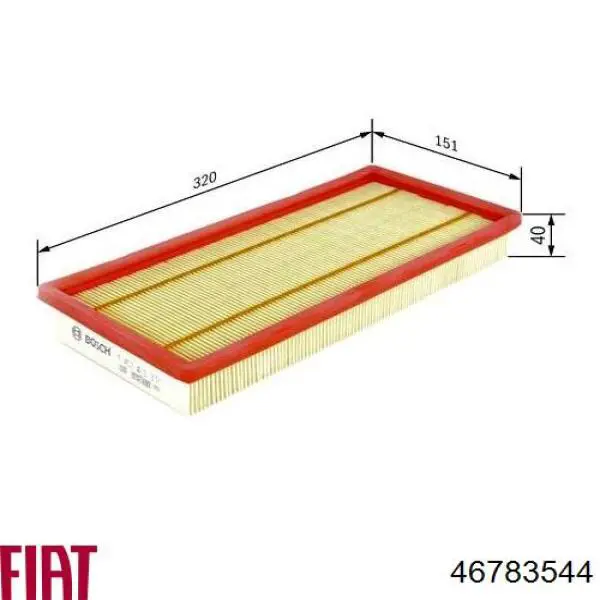 Filtro aire Fiat/Alfa/Lancia 46783544