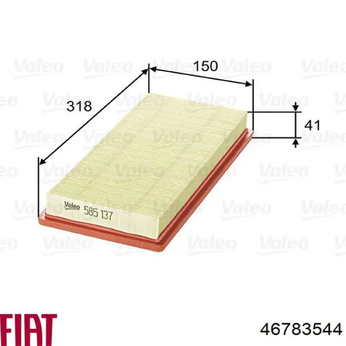 Comprar 46783544 Fiat/Alfa/Lancia Filtro de aire