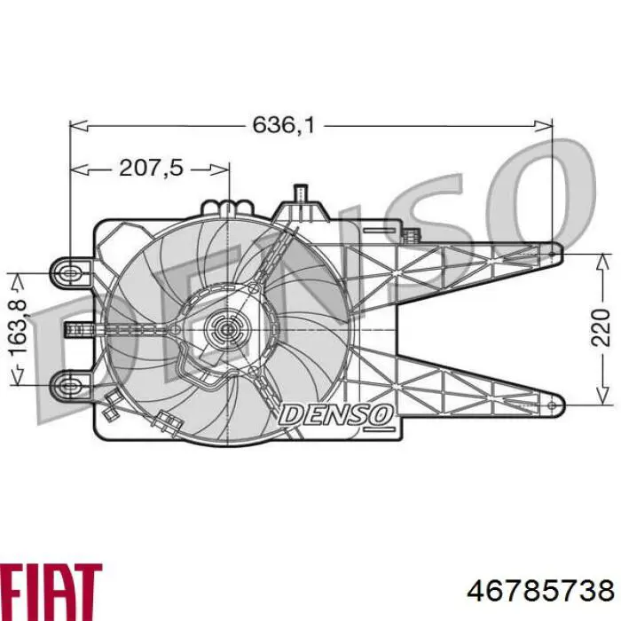 Ventilador, refrigeración motor Fiat/Alfa/Lancia 46785738 precio, desde 63,89 EUR