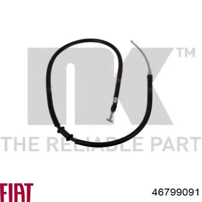 Cable de freno de mano trasero derecho/izquierdo 46799091 Fiat/Alfa/Lancia