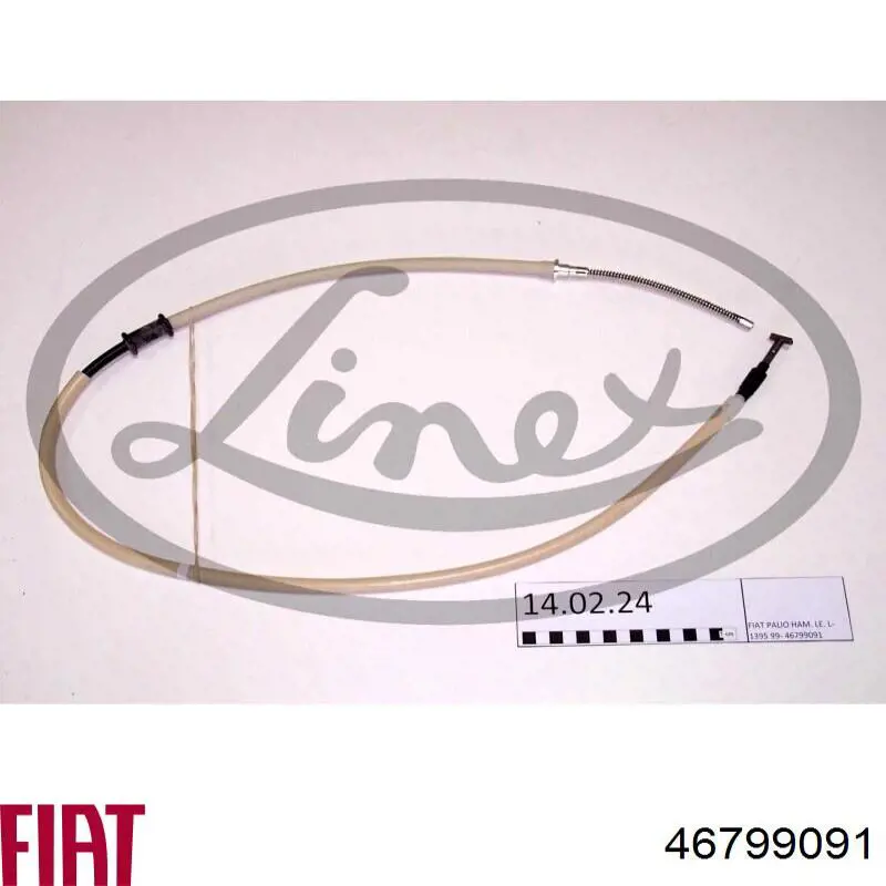 46799091 Fiat/Alfa/Lancia cable de freno de mano trasero derecho/izquierdo