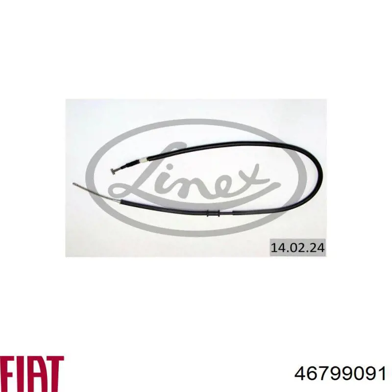 Comprar 46799091 Fiat/Alfa/Lancia Cable de freno de mano trasero derecho/izquierdo