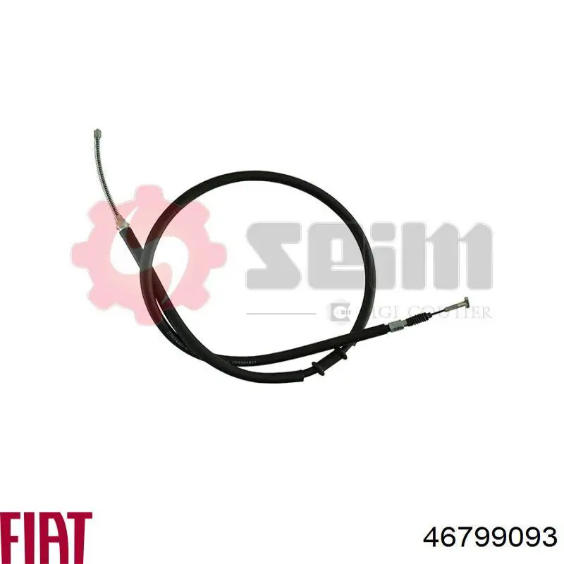 46799093 Fiat/Alfa/Lancia cable de freno de mano trasero derecho/izquierdo