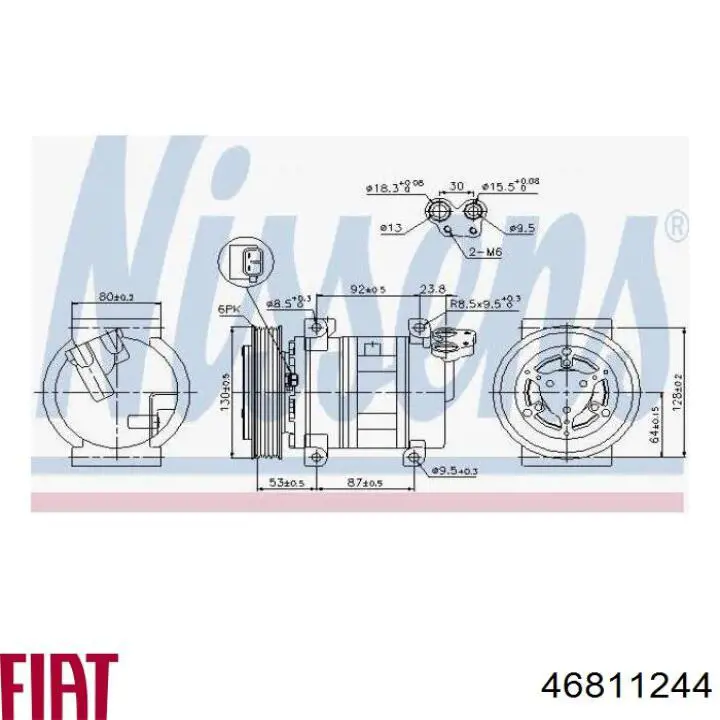 Compresor de aire acondicionado Alfa Romeo 147 937