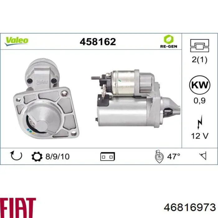 Burro de arranque  Fiat/Alfa/Lancia 46816973 precio, desde 47,64 EUR