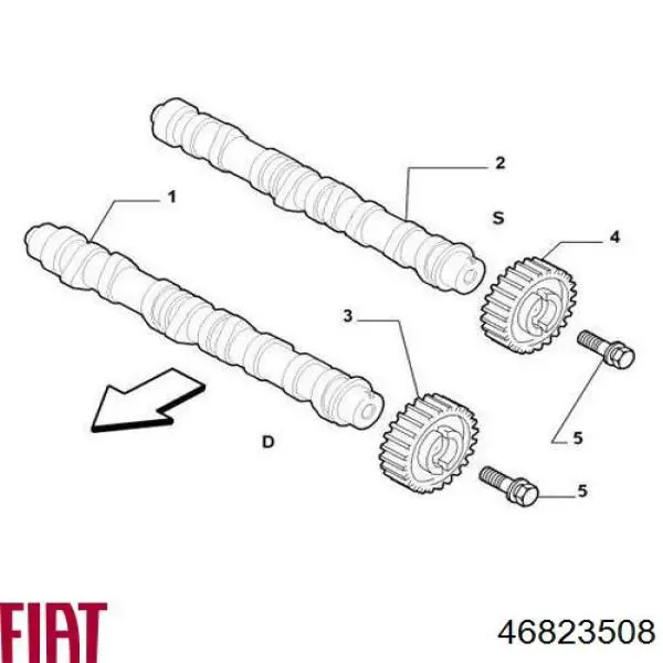 Comprar 46823508 Fiat/Alfa/Lancia Árbol de levas
