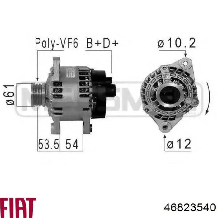 46823540 Fiat/Alfa/Lancia alternador