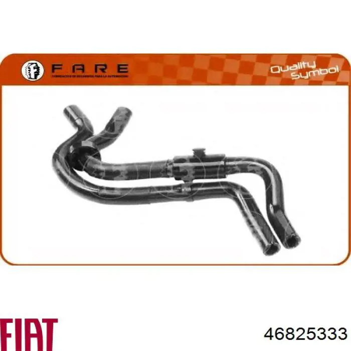 Manguera doble del radiador de la calefacción 46825333 Fiat/Alfa/Lancia