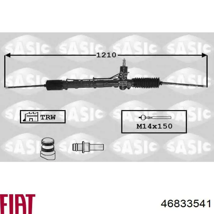 46833541 Fiat/Alfa/Lancia Cremallera caja de direccion