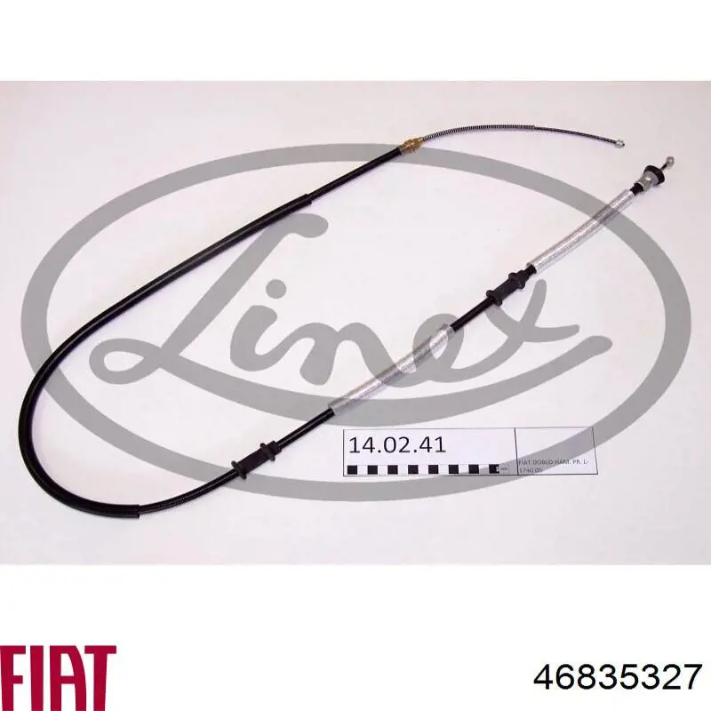 Cable de freno de mano trasero derecho Fiat/Alfa/Lancia 46835327 precio, desde 20,12 EUR