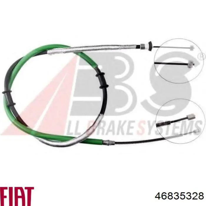 Comprar 46835328 Fiat/Alfa/Lancia Cable de freno de mano trasero derecho