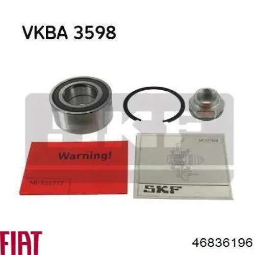 Cojinete de rueda delantero Fiat/Alfa/Lancia 46836196 precio, desde 31,85 EUR