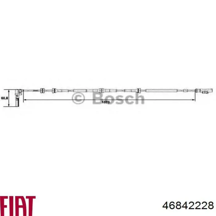 Comprar 46842228 Fiat/Alfa/Lancia Sensor ABS delantero derecho