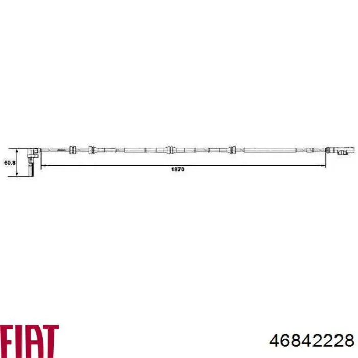 Sensor ABS delantero derecho Fiat/Alfa/Lancia 46842228 precio, desde 21,16 EUR