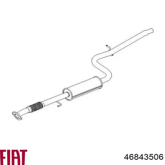 Silenciador central Fiat/Alfa/Lancia 46843506 precio, desde 116,80 EUR