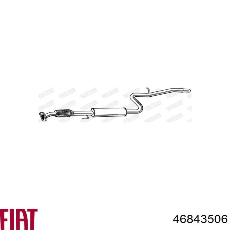 Comprar 46843506 Fiat/Alfa/Lancia Silenciador central