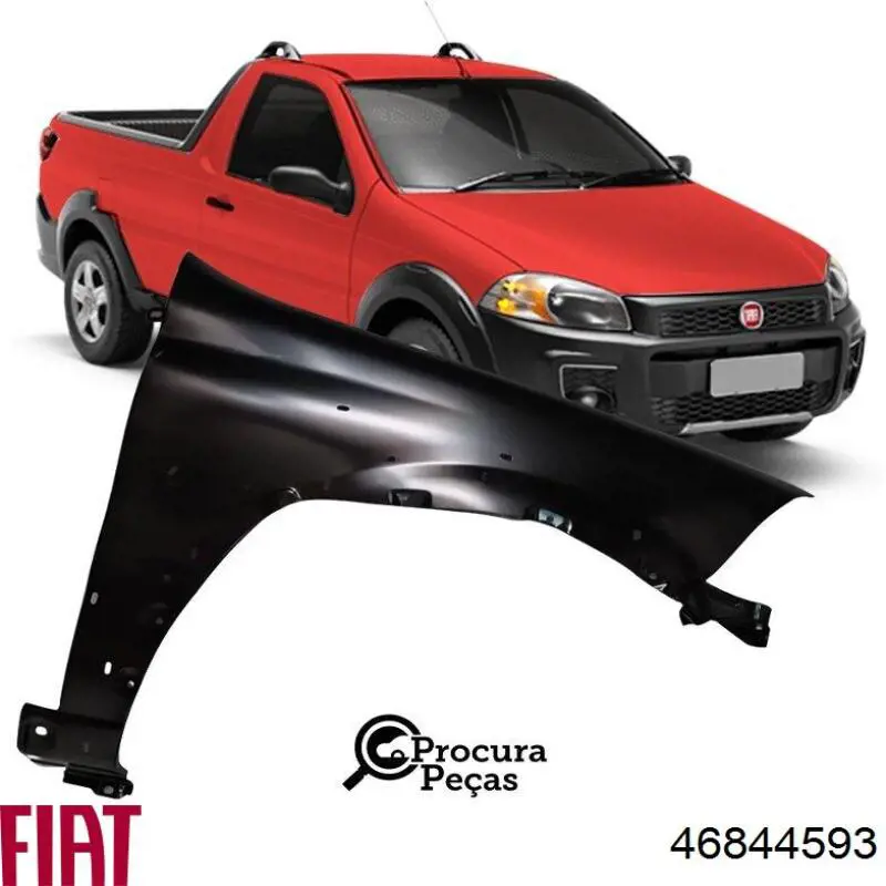 Aleta delantera izquierda 46844593 Fiat/Alfa/Lancia
