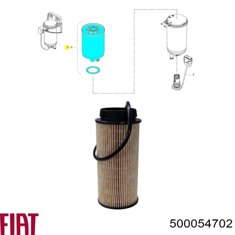 500054702 Fiat/Alfa/Lancia Filtro de gasolina