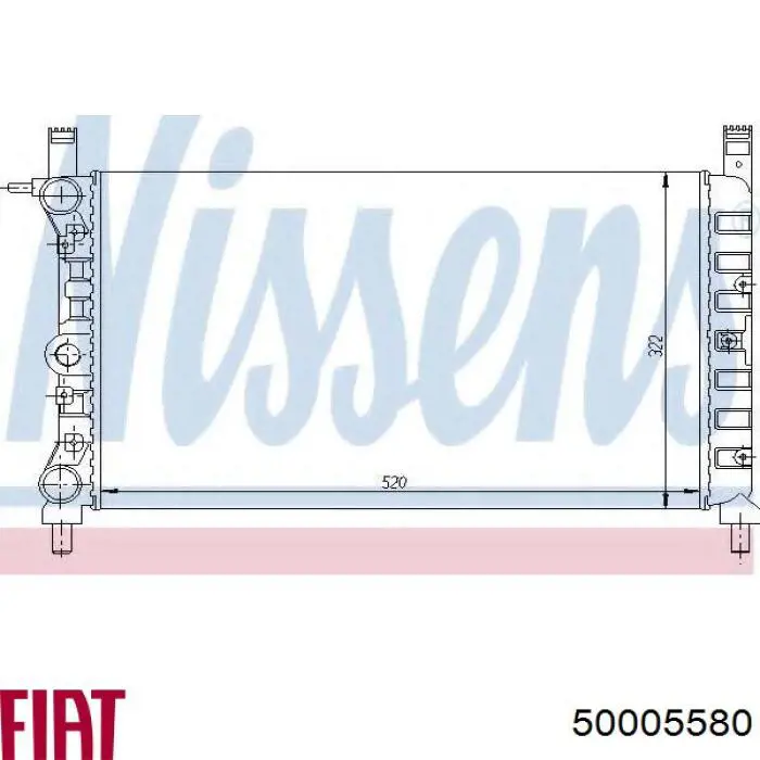 Comprar 50005580 Fiat/Alfa/Lancia Radiador de auto
