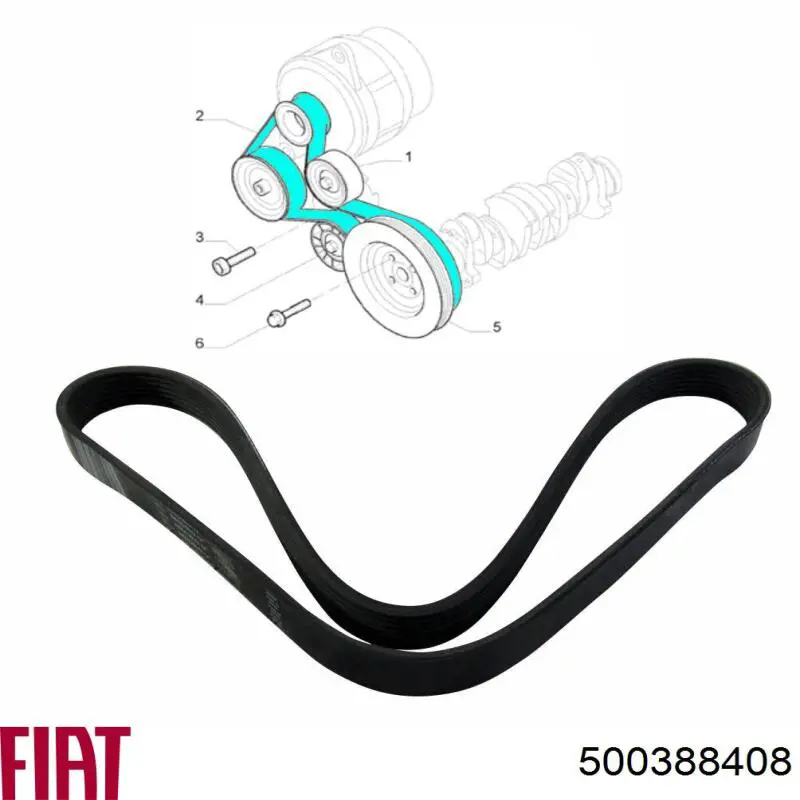 Correa de transmisión trapezoidal Fiat/Alfa/Lancia 500388408 precio, desde 32,62 EUR