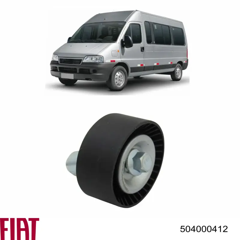 Comprar 504000412 Fiat/Alfa/Lancia Polea inversión/guía, correa poli V
