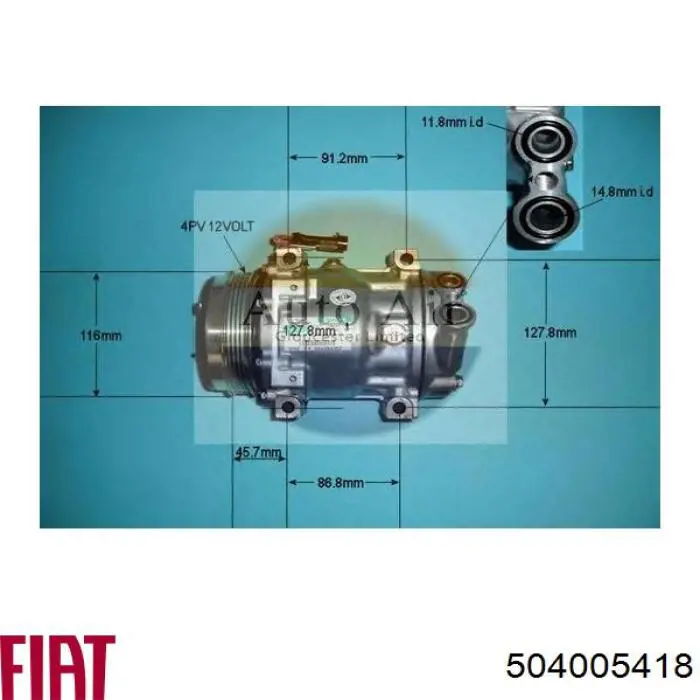 Compresor ac Fiat/Alfa/Lancia 504005418 precio, desde 222,28 EUR