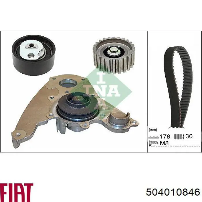 Comprar 504010846 Fiat/Alfa/Lancia Tensor, correa de distribucion