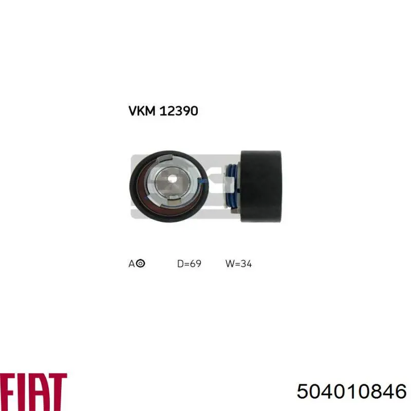 Tensor de la correa de distribución Fiat/Alfa/Lancia 504010846 precio, desde 29,06 EUR