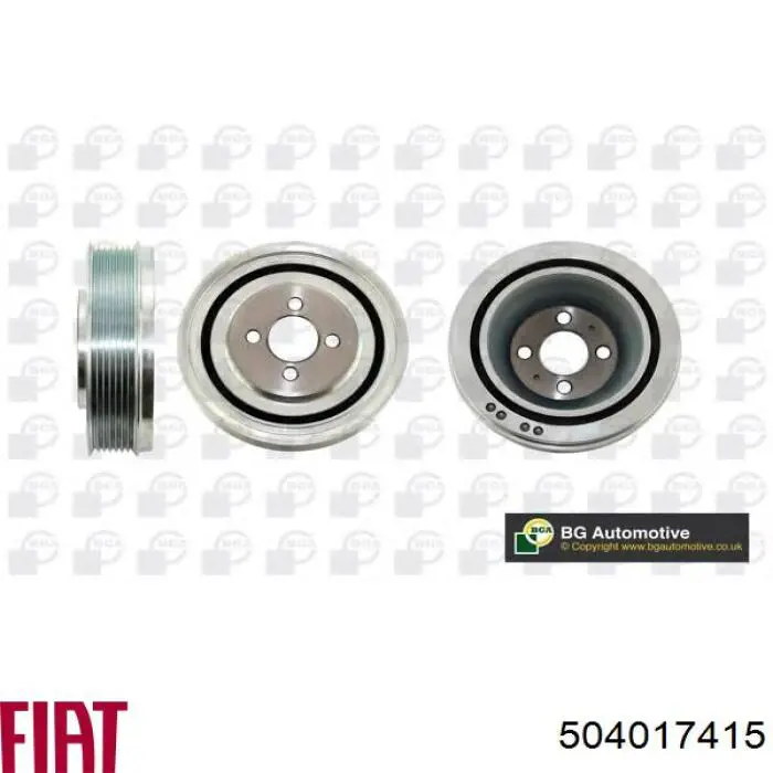 Polea de cigüeñal 504017415 Fiat/Alfa/Lancia