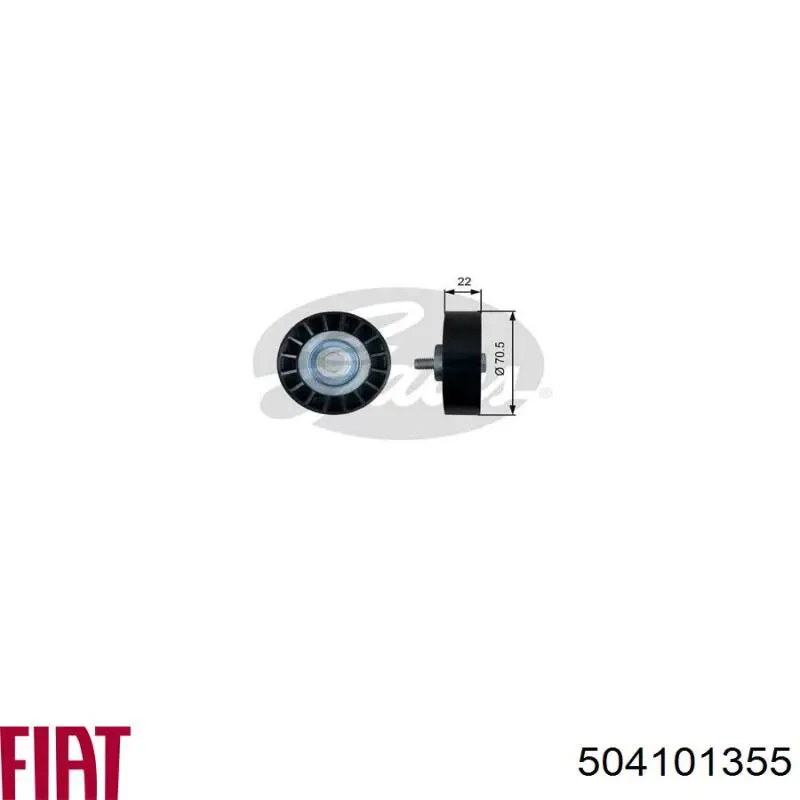 Correa de transmisión 504101355 Fiat/Alfa/Lancia