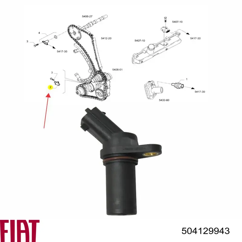 Generador de impulsos, cigüeñal  Fiat/Alfa/Lancia 504129943 precio, desde 24,78 EUR