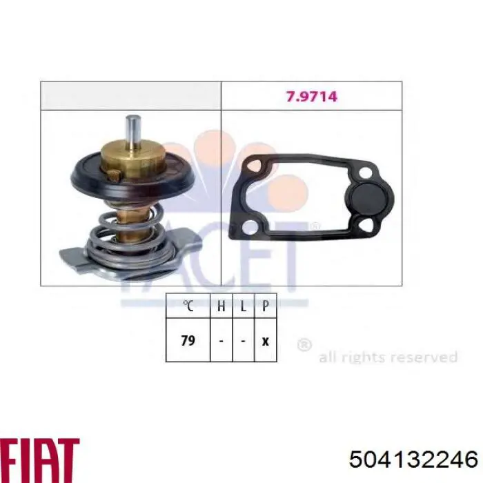 Comprar 504132246 Fiat/Alfa/Lancia Termostato